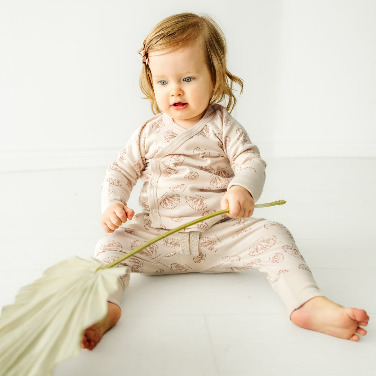 Organic Baby Top & Pants Set -Seashells