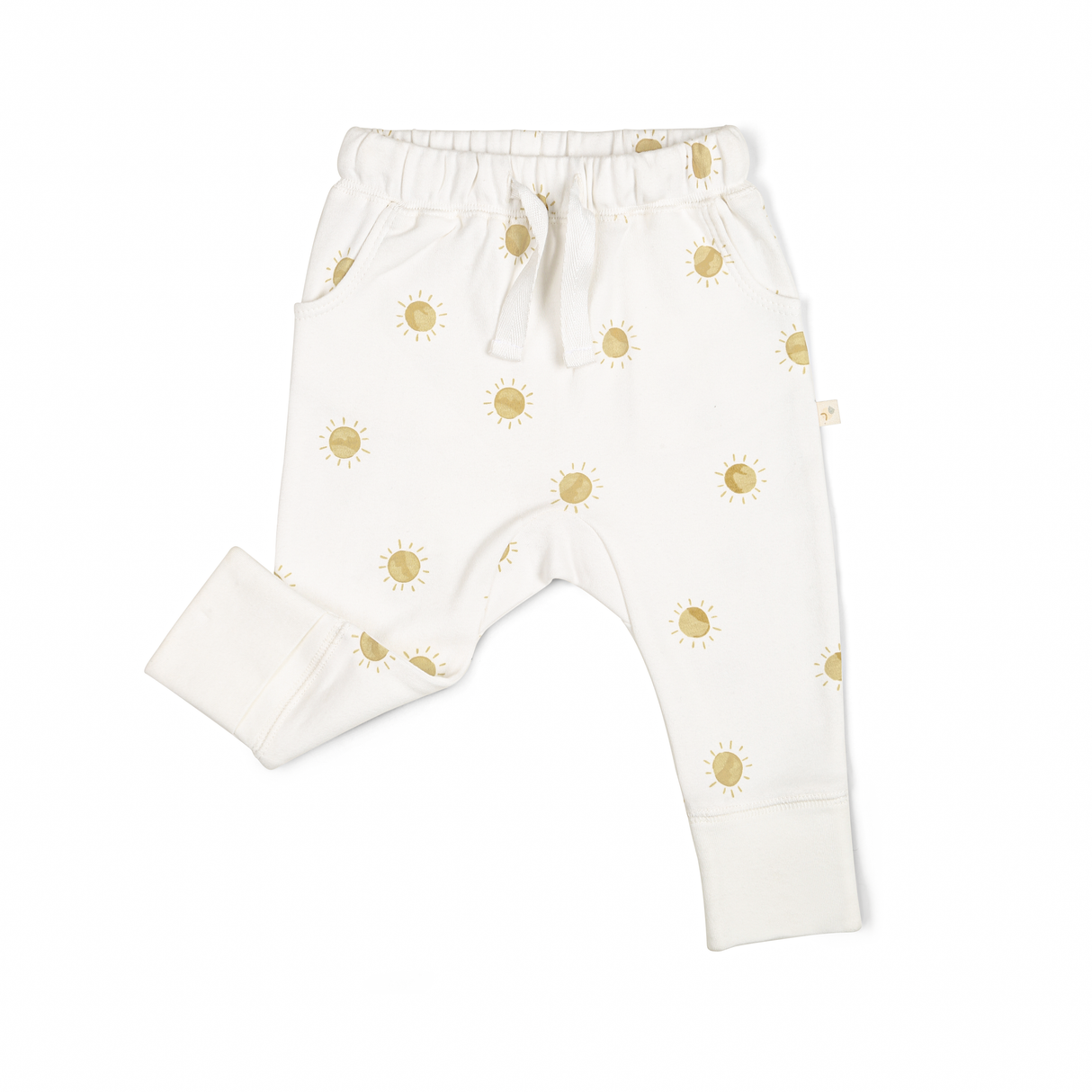 Organic Baby Toddler Harem Pants - Sunshine