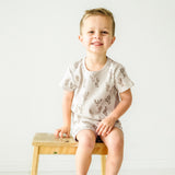 Organic Baby Toddler Tee and  Shorties Set - Cactus