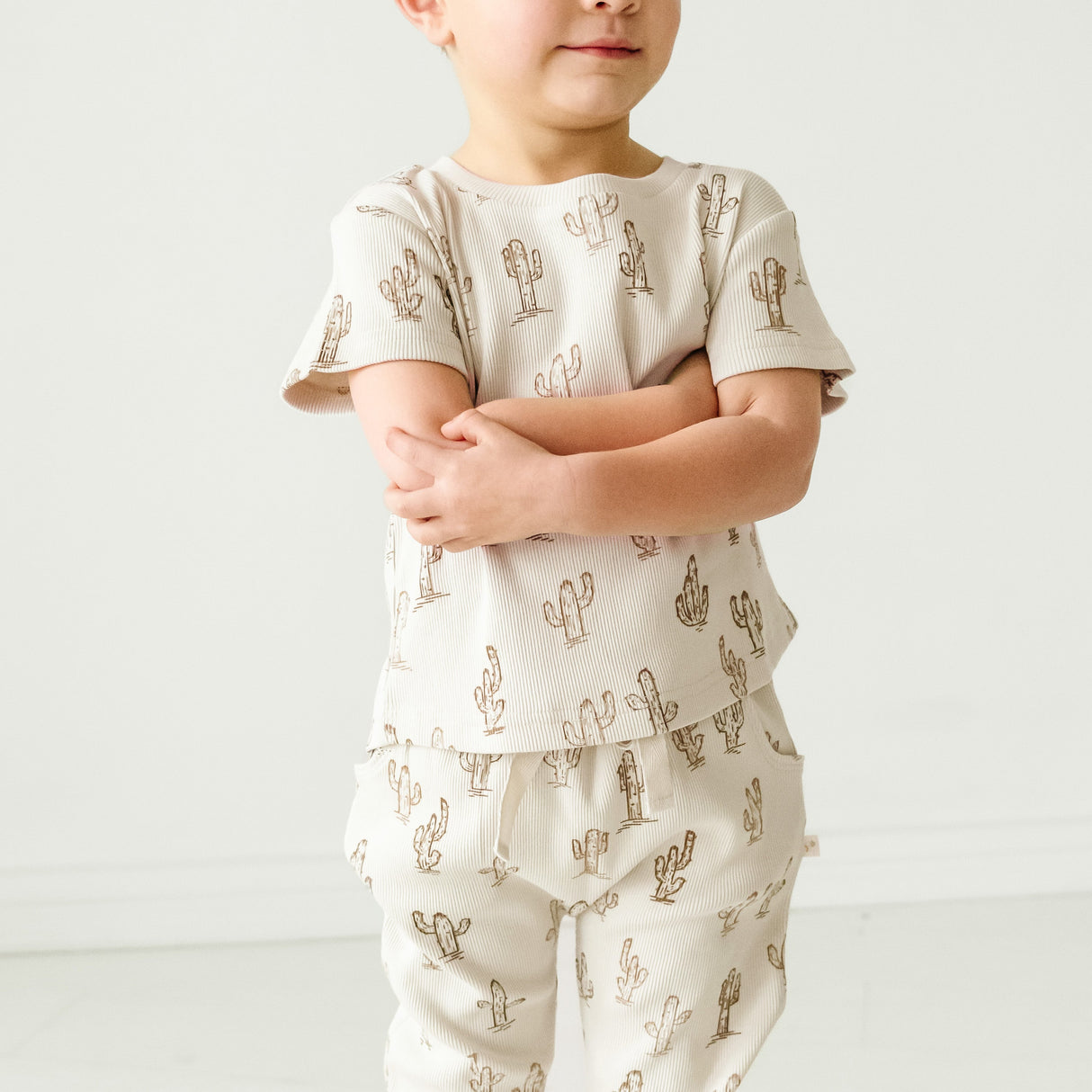 Organic Baby Toddler Harem Pants - Cactus