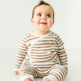 Organic Baby Top & Pants Set - Stripes