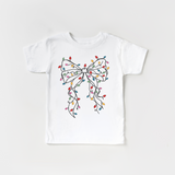 Coquette Bow Christmas Lights Tee