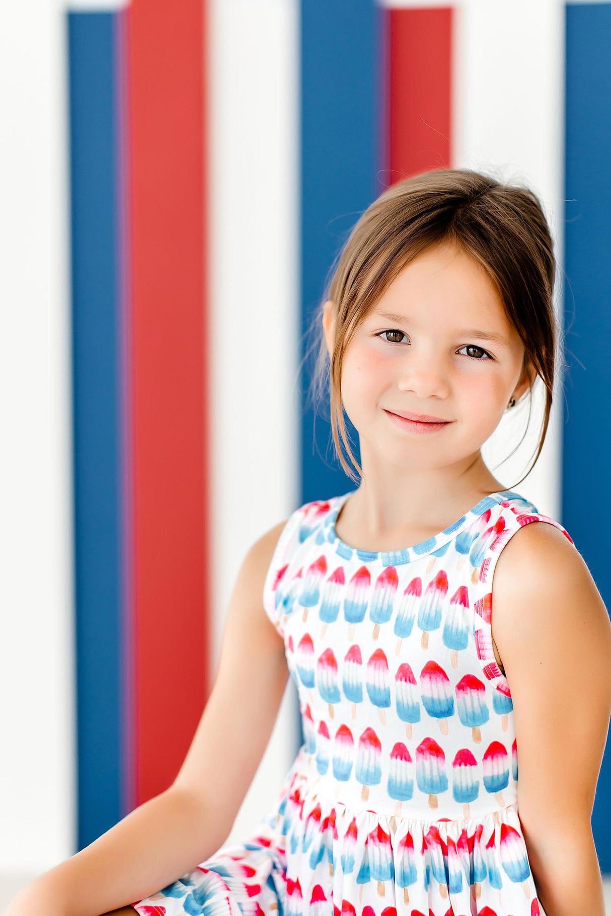 Red, White & Cute Tank Twirl Dress