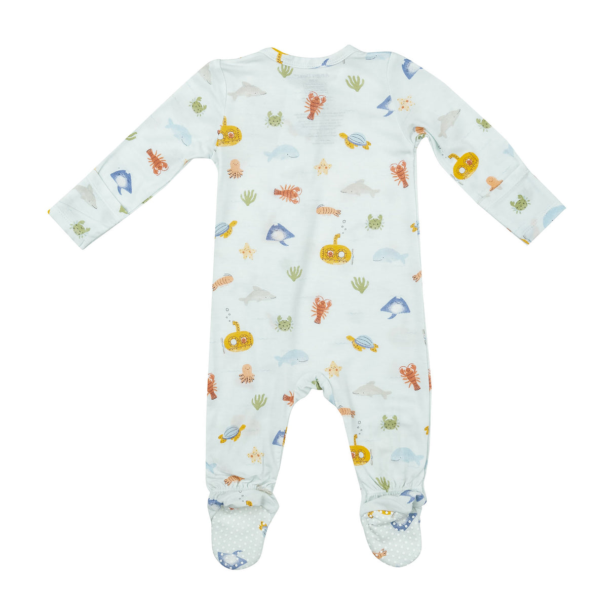 2 Way Zipper Footie - Inky Ocean - HoneyBug 