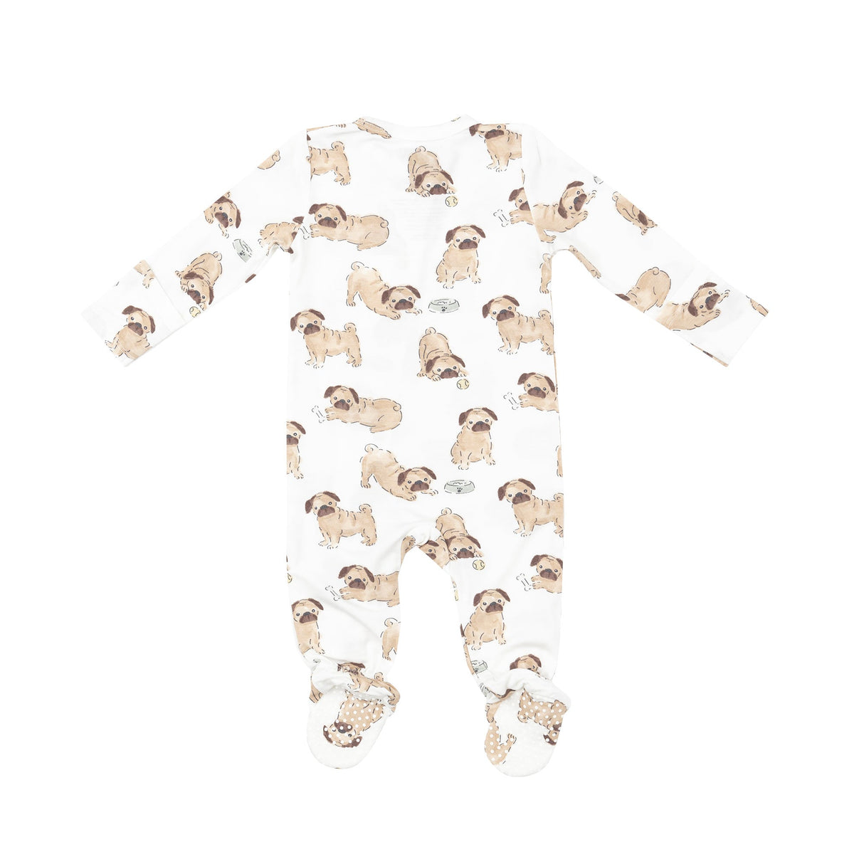 2 Way Zipper Footie - Pugs - HoneyBug 