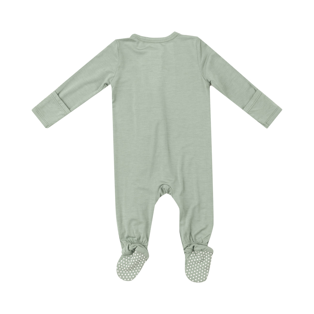 2 Way Zipper Footie - Seafoam Green Solid - HoneyBug 