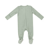 2 Way Zipper Footie - Seafoam Green Solid - HoneyBug 