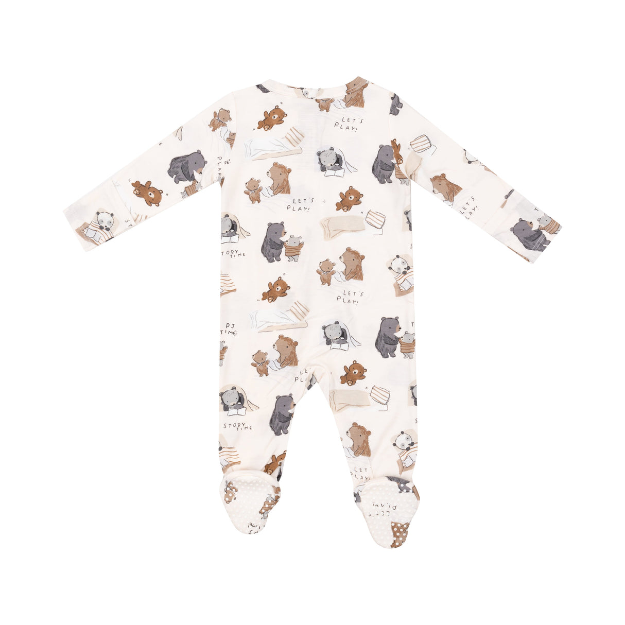 2 Way Zipper Footie - Sleepytime Bears - HoneyBug 