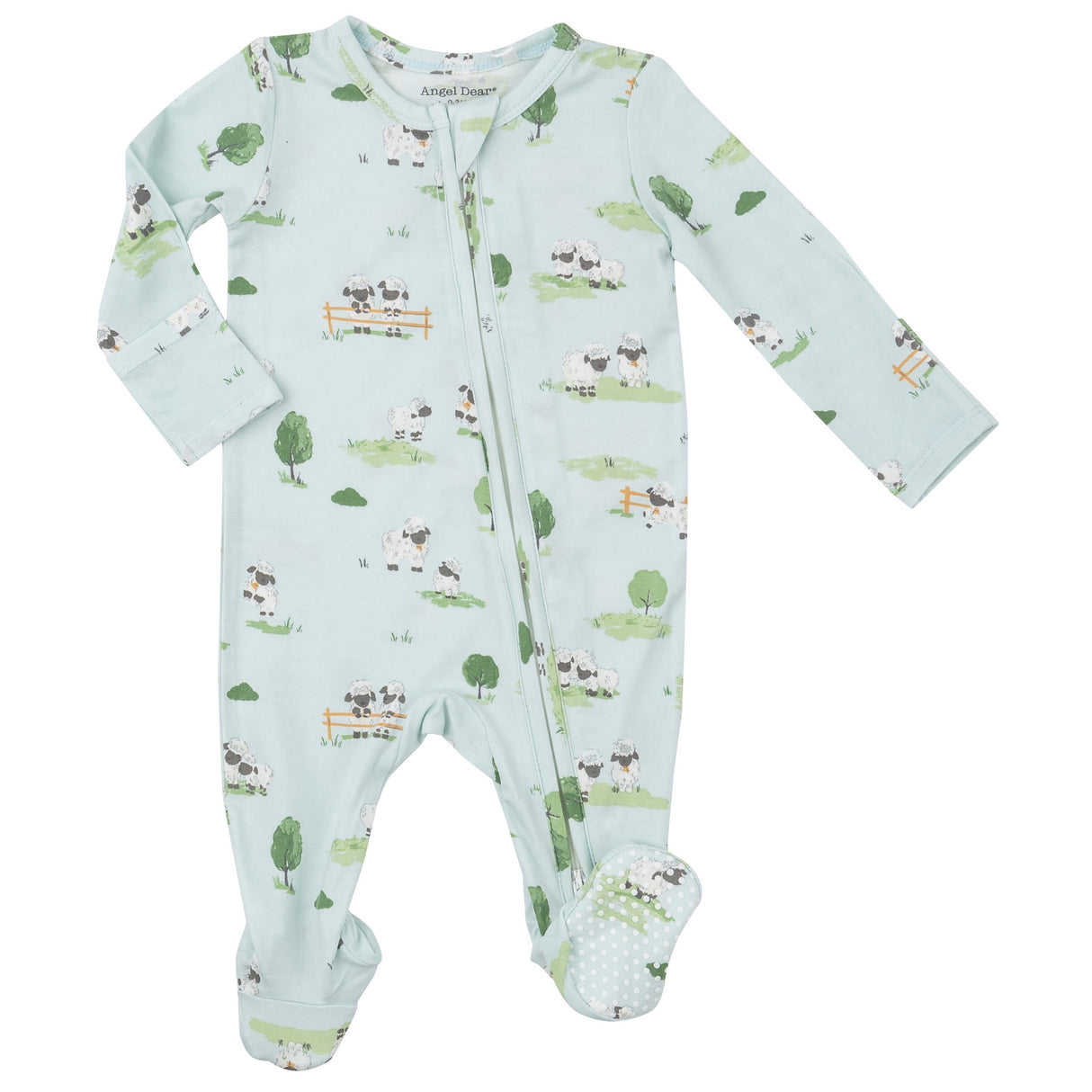 2 Way Zipper Footie - Valais Sheep - HoneyBug 