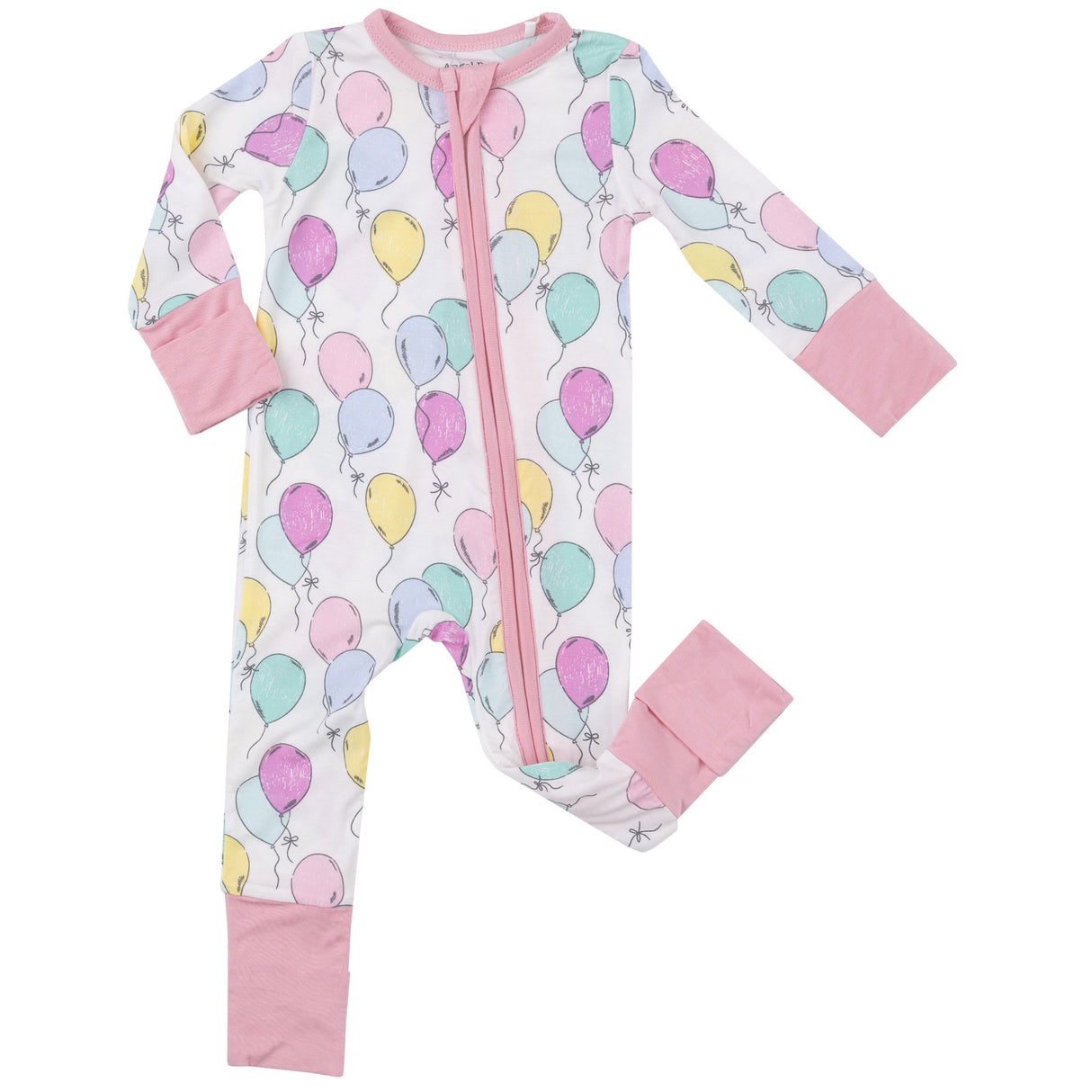 2 Way Zipper Romper - Balloons - HoneyBug 