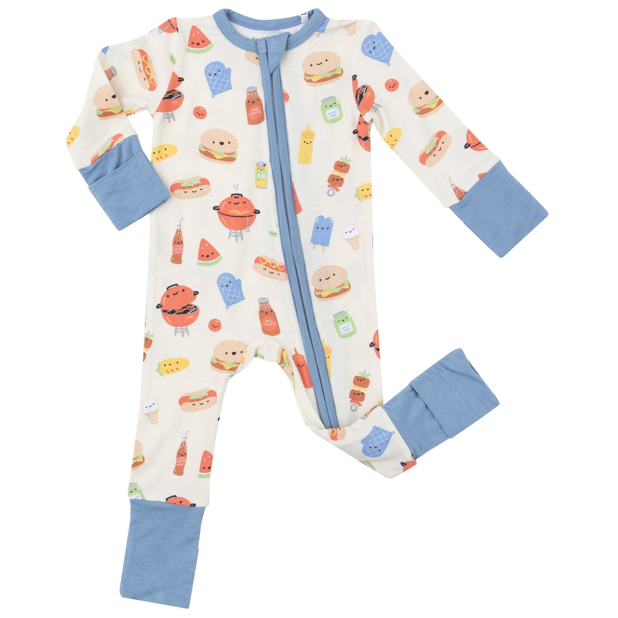 2 Way Zipper Romper - Bbq Buddies - HoneyBug 