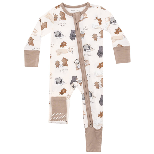 2 Way Zipper Romper - Sleepytime Bears - HoneyBug 