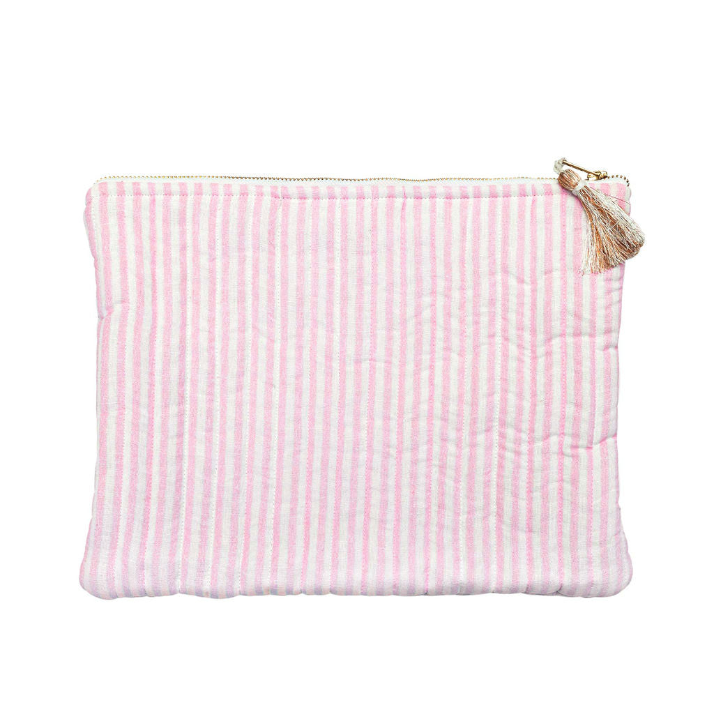 Linen Pouch | White Linen - HoneyBug 