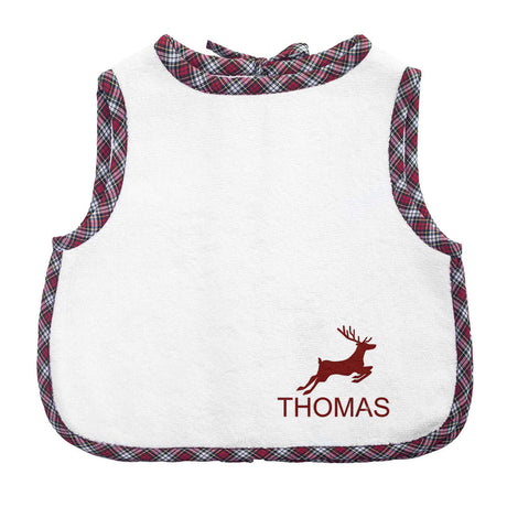 Holiday Apron Bib | Tartan - HoneyBug 