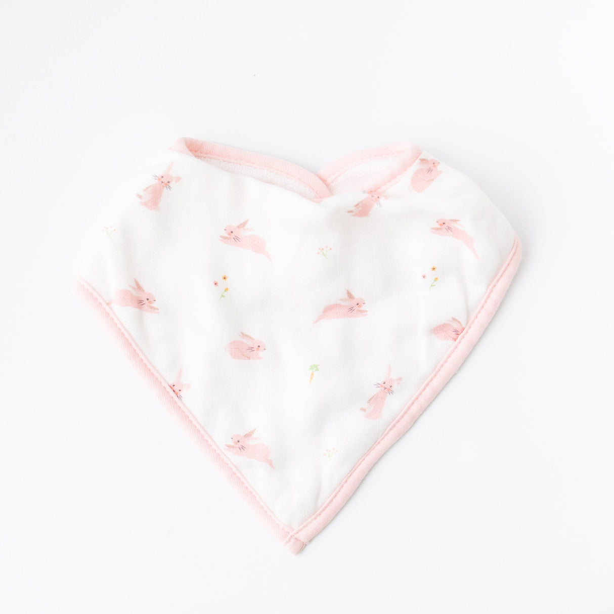 Bunny & Pink Wave Bib Set