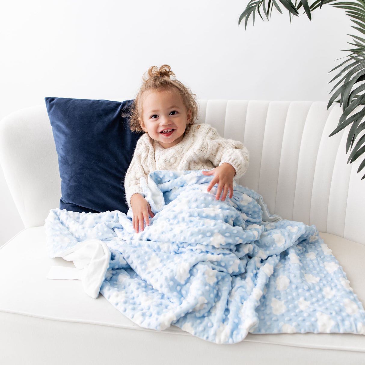 Blue Cozy Cloud Blanket