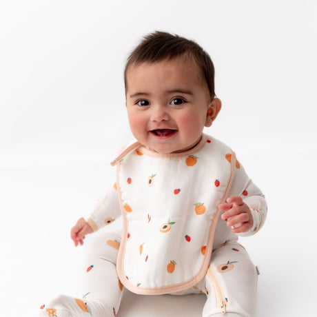 Peach Bib Set