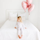 White Heart Balloon Pajama Set