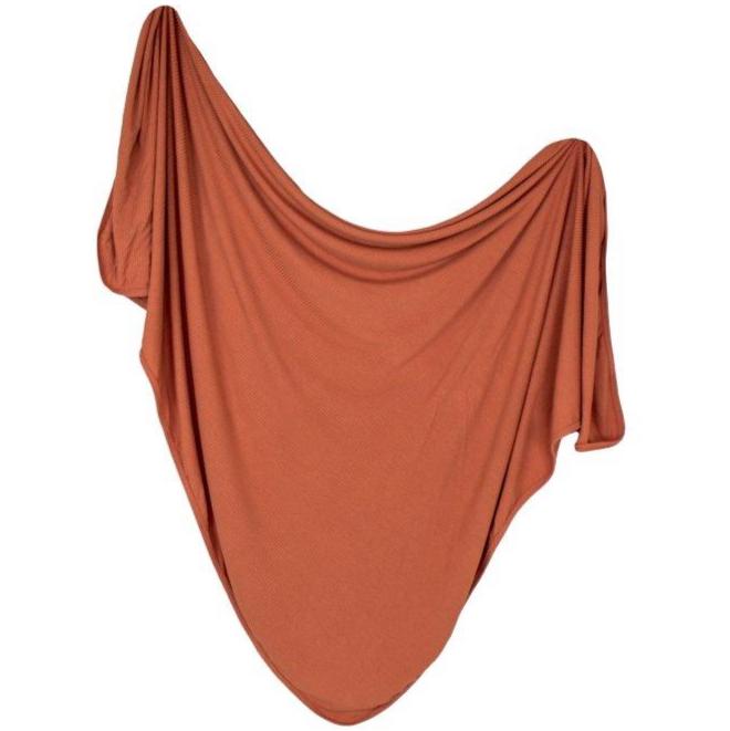 Snuggle Swaddle - Ribbed Rust