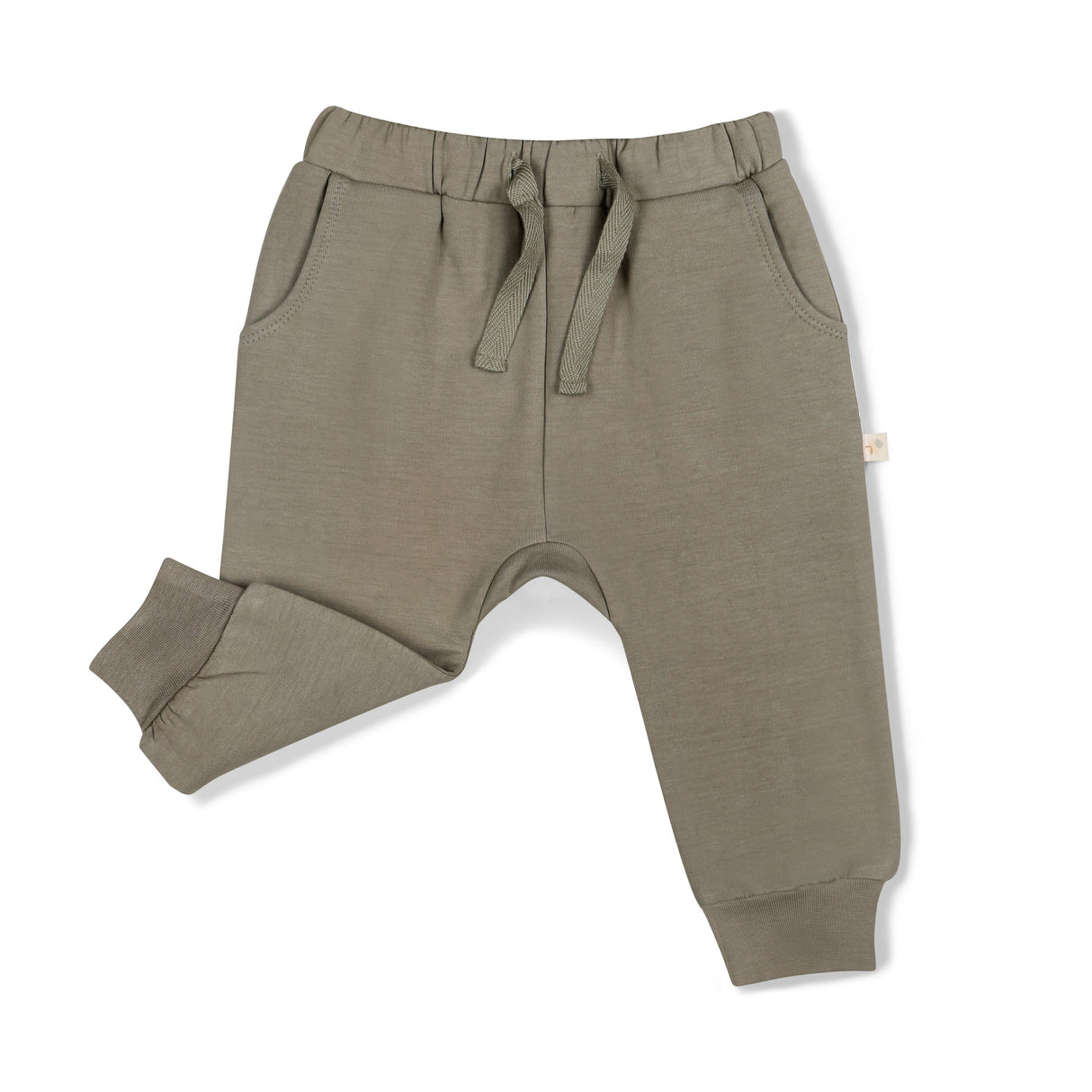 Organic Fleece Jogger Pants - Olive