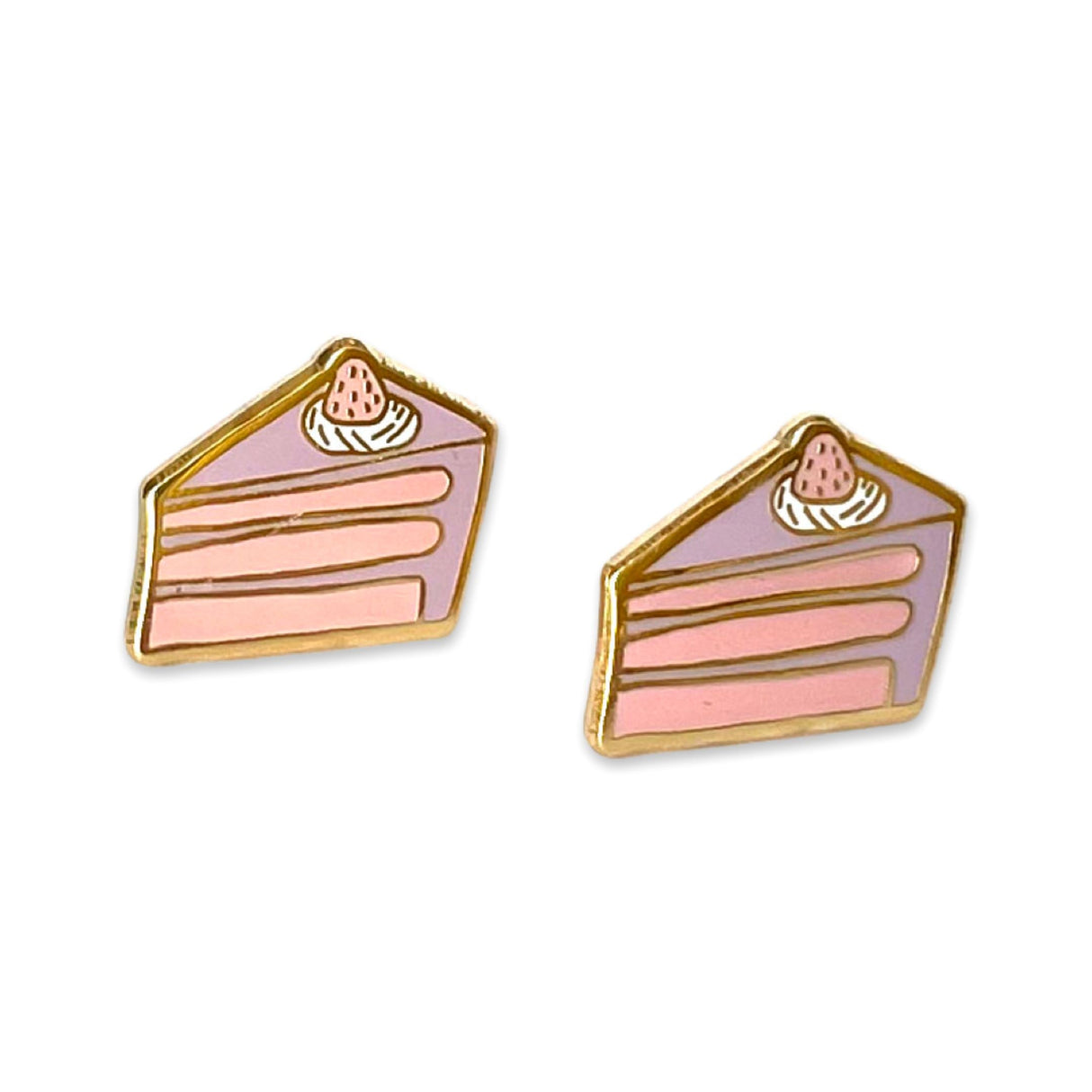 Cake Enamel Earrings - HoneyBug 