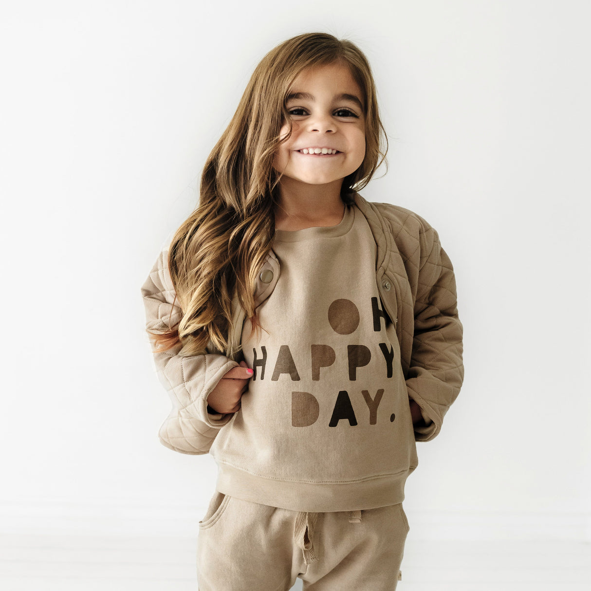 Organic Kids Sweatshirt - Happy Day