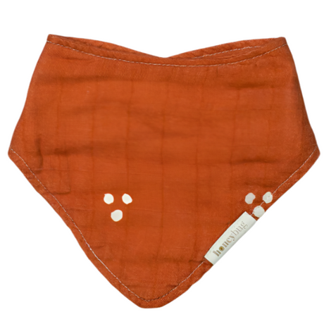 HoneyBug Bandana Bib - Cinnamon Dot - HoneyBug 