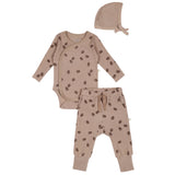 Organic Kimono Onesie & Pants Set - Acorn