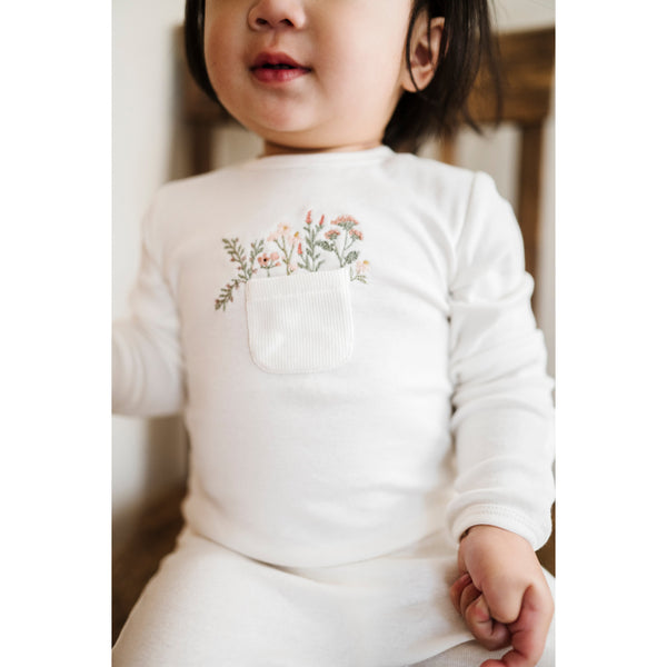 Pocket Full of Flowers Collection Top + Bloomer Boys - HoneyBug 