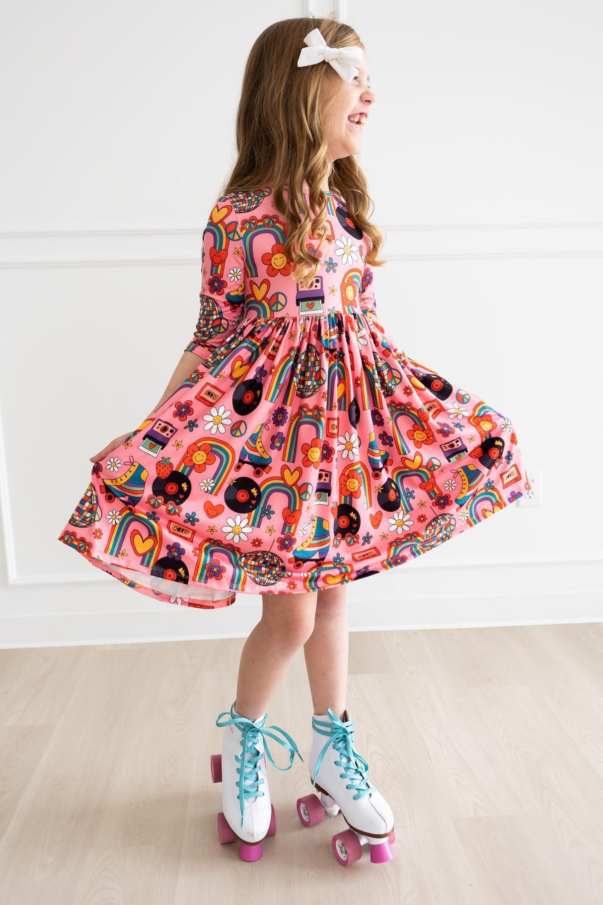 Put Your Records On Twirl Dress