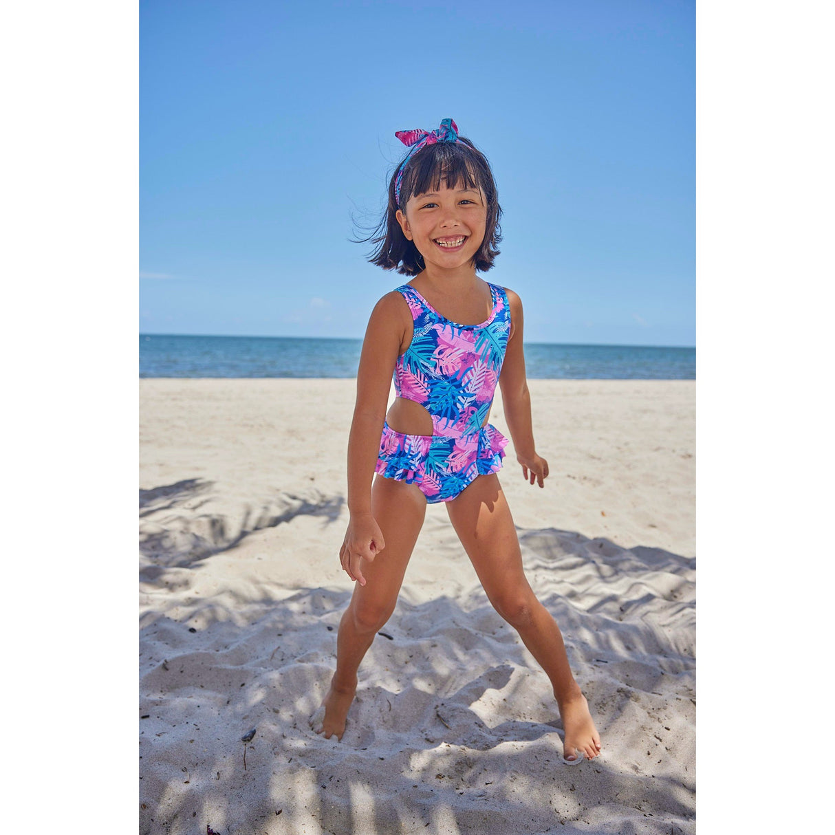 Driftwood Palms One Piece Swimsuit - HoneyBug 