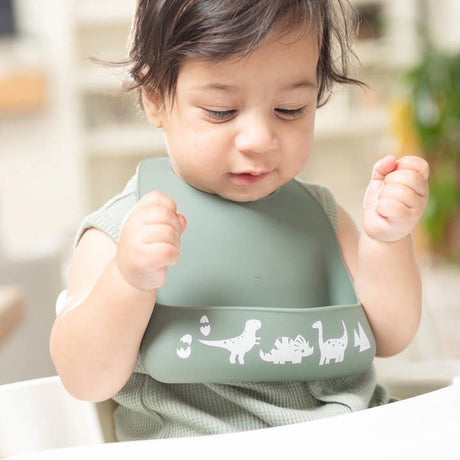 Dino Rawr Little Bites Bib - HoneyBug 