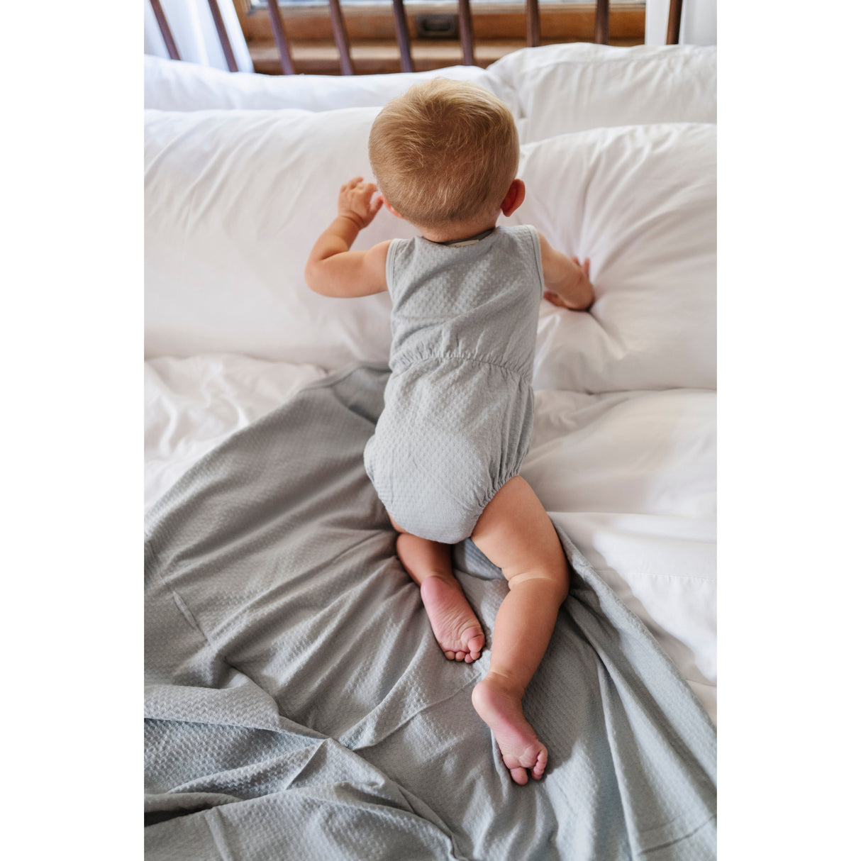 Cotton - Embroidered Heart and Star Collection-Romper - HoneyBug 