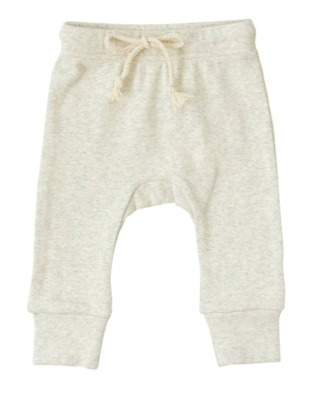 Oatmeal Cotton Joggers