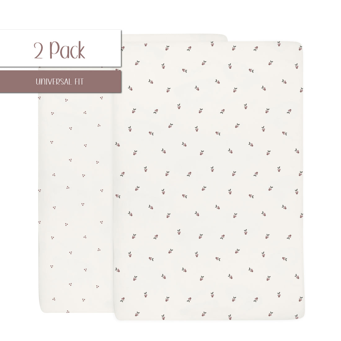 Waterproof Pack N Play I Portable Crib Sheet Set - Lavender Berry