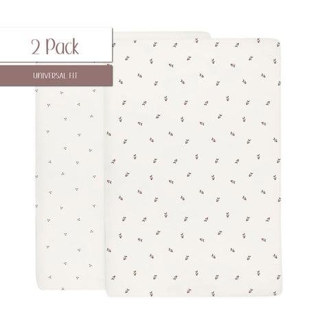 Waterproof Pack N Play I Portable Crib Sheet Set - Lavender Berry