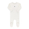 Cotton - Embroidered Heart and Star Collection - Footie - HoneyBug 