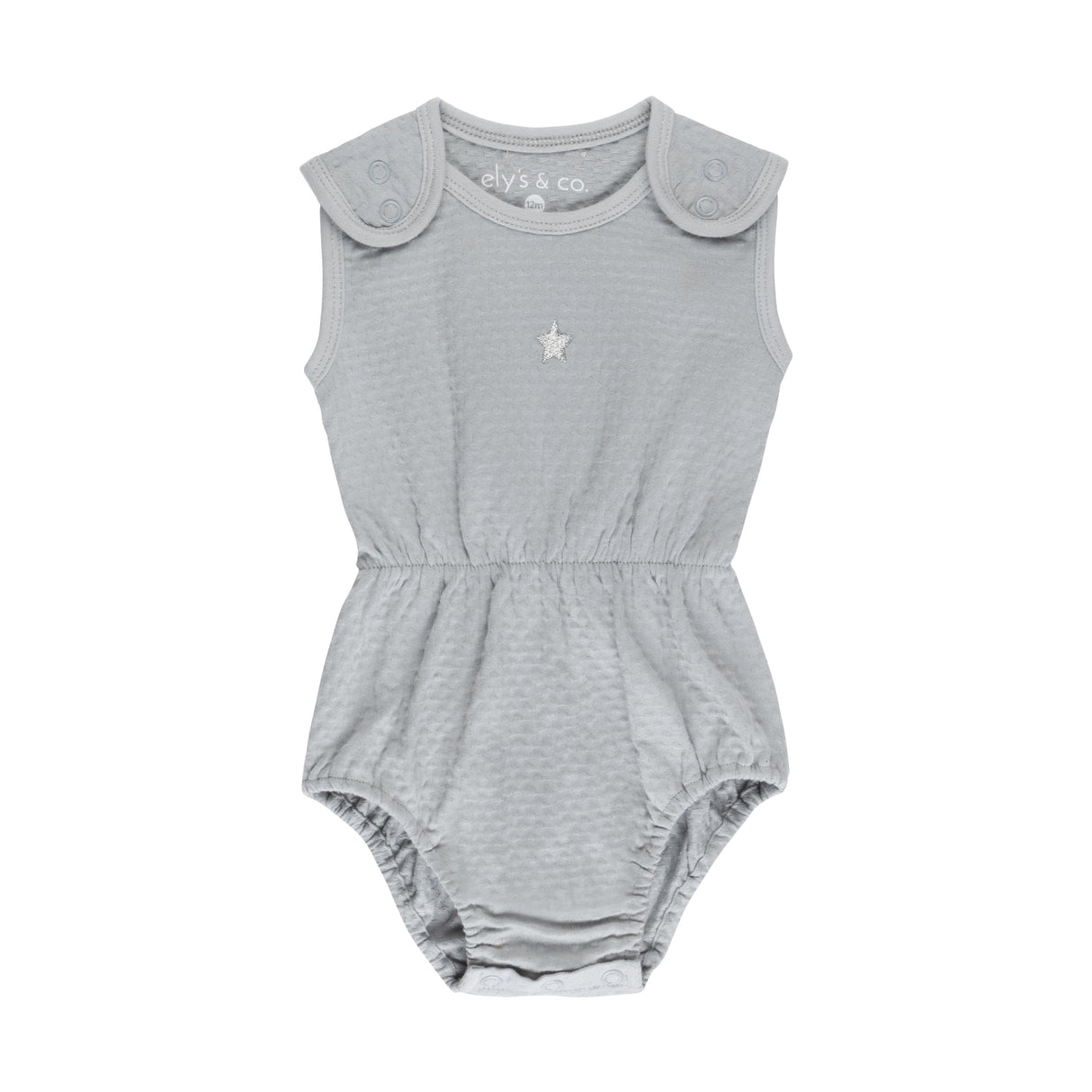 Cotton - Embroidered Heart and Star Collection-Romper - HoneyBug 