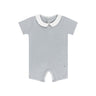 Wide Rib Cotton - Rosebud Collection- Boy Romper - HoneyBug 