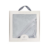 Hooded Towel & Washcloth - Misty Blue