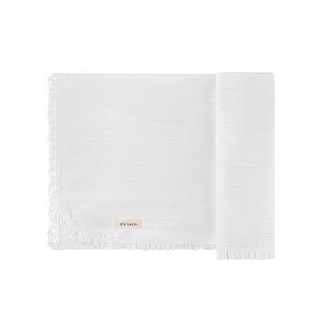 Pointelle Collection - Blanket - HoneyBug 