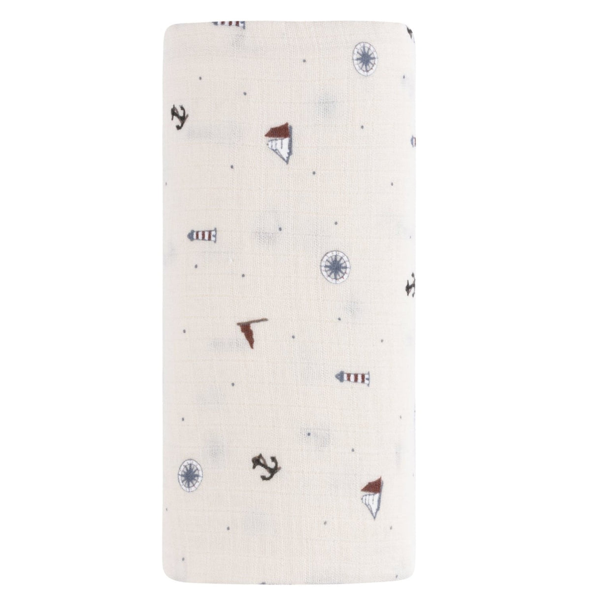 Cotton Muslin Swaddle - Printed Nautical Collection