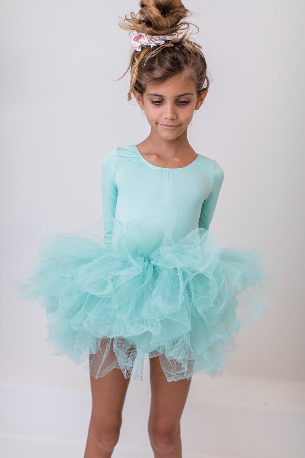 Sage 3/4 Tutu Leotard