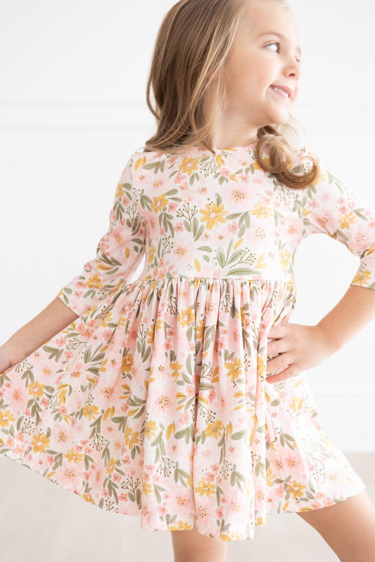 Pretty Peachy Twirl Dress