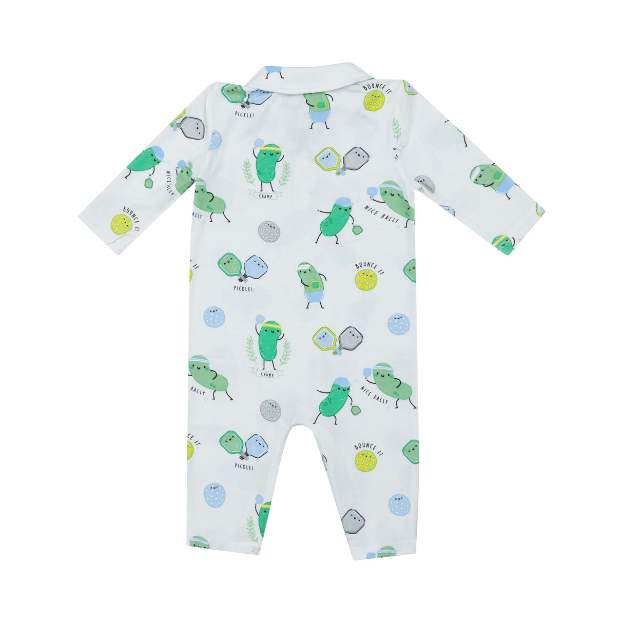 Polo Romper - Pickleball Blue