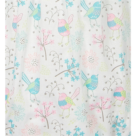 Square-Neck Bubble - Regal Bird on White  100% Pima Cotton by Feather Baby - HoneyBug 