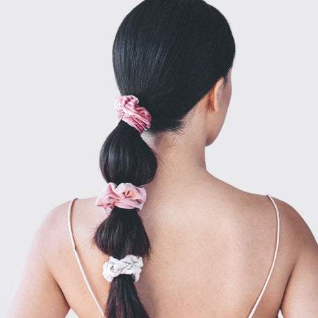 Velvet Scrunchies - Blush/Mauve - HoneyBug 