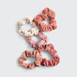 Velvet Scrunchies - Blush/Mauve - HoneyBug 