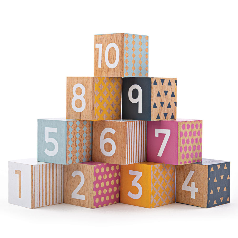 100% FSC Certified Wooden Number Blocks