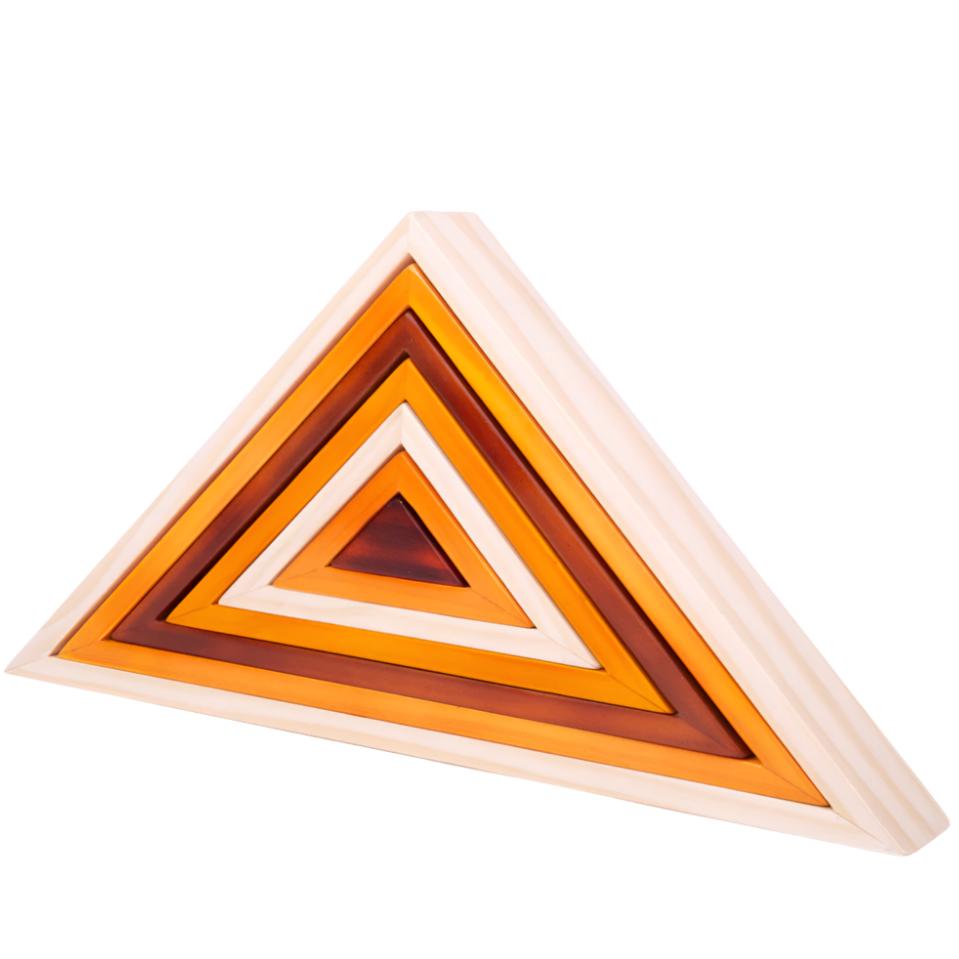 Natural Wooden Stacking Triangles